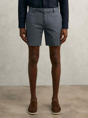 Reiss | Short Length Casual Chino Shorts in Airforce Blue