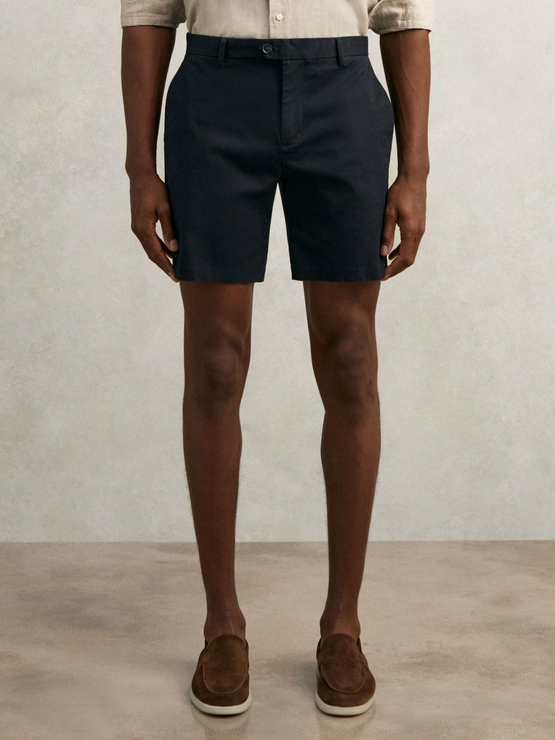 Reiss | Short Length Casual Chino Shorts in Navy