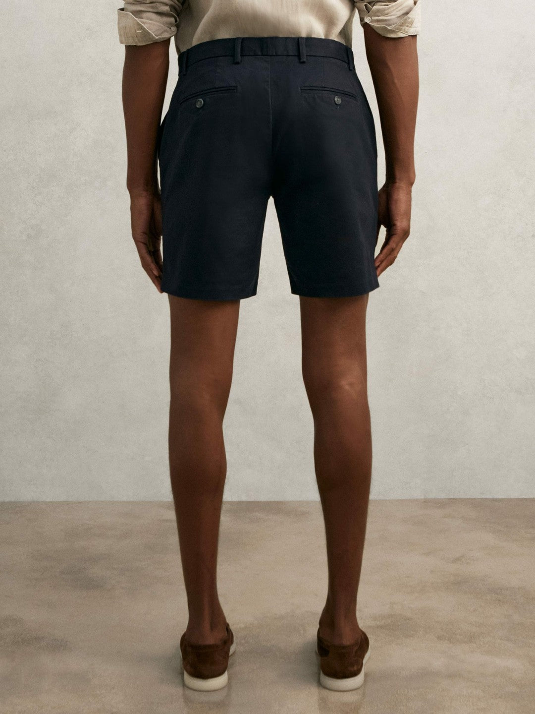 Reiss | Short Length Casual Chino Shorts in Navy