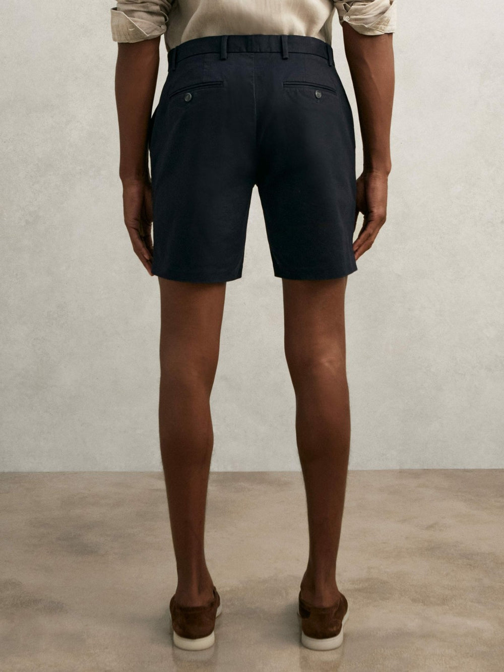 Reiss | Short Length Casual Chino Shorts in Navy
