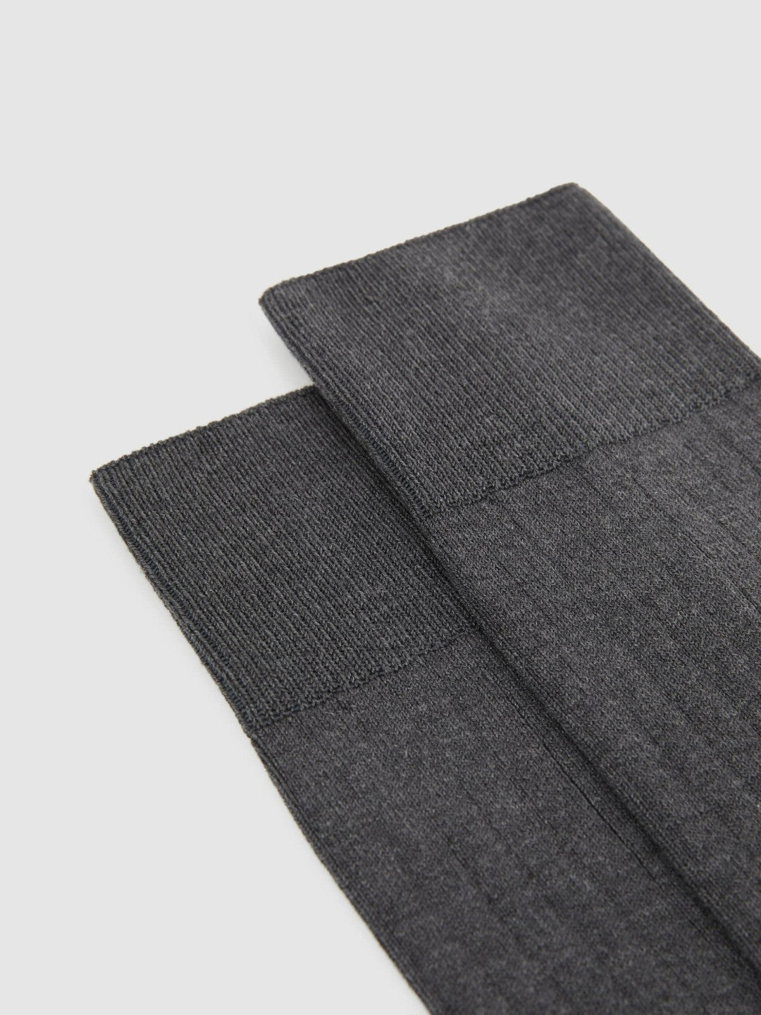 Reiss | Ribbed Socks in Charcoal
