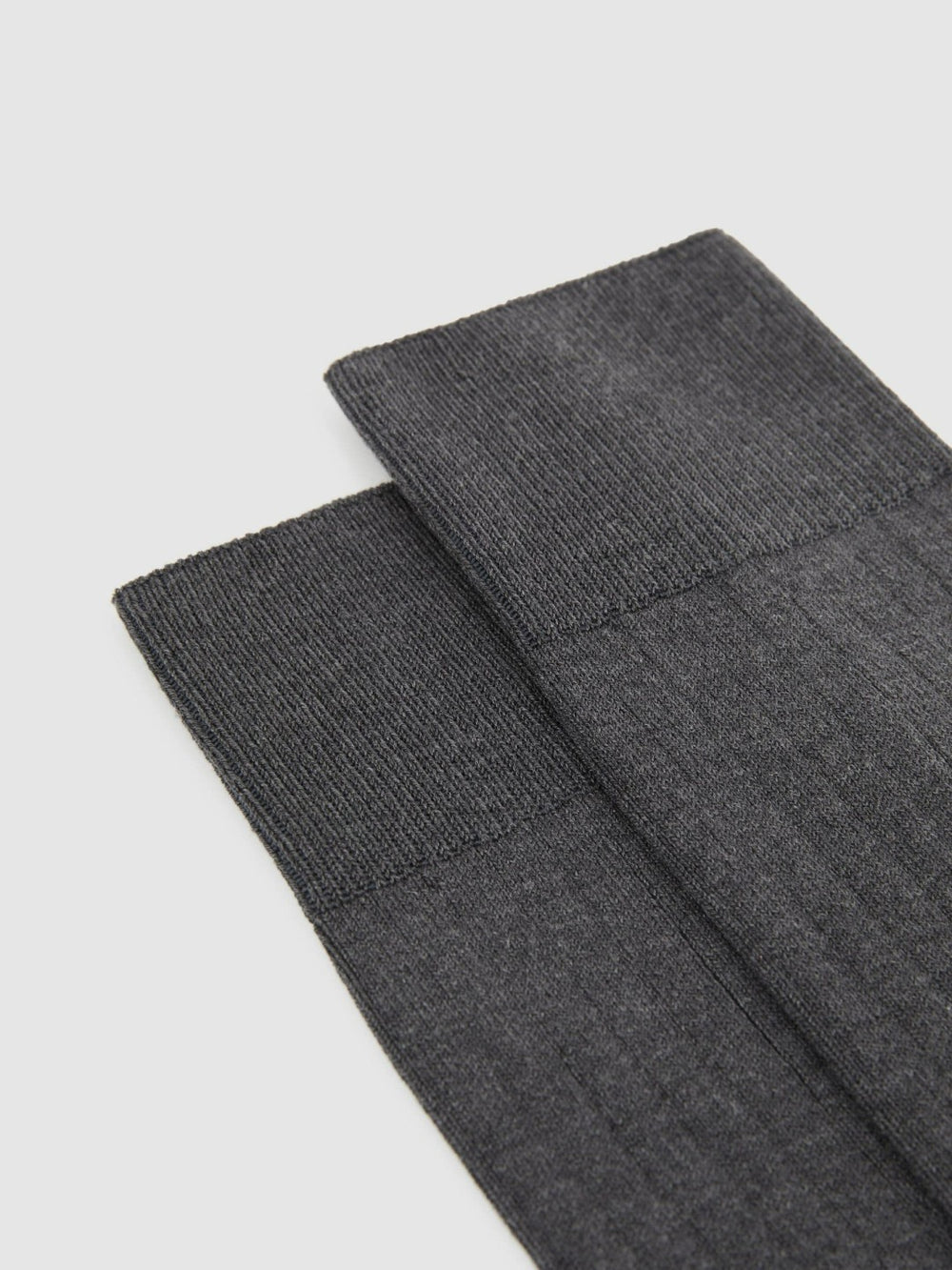 Reiss | Ribbed Socks in Charcoal