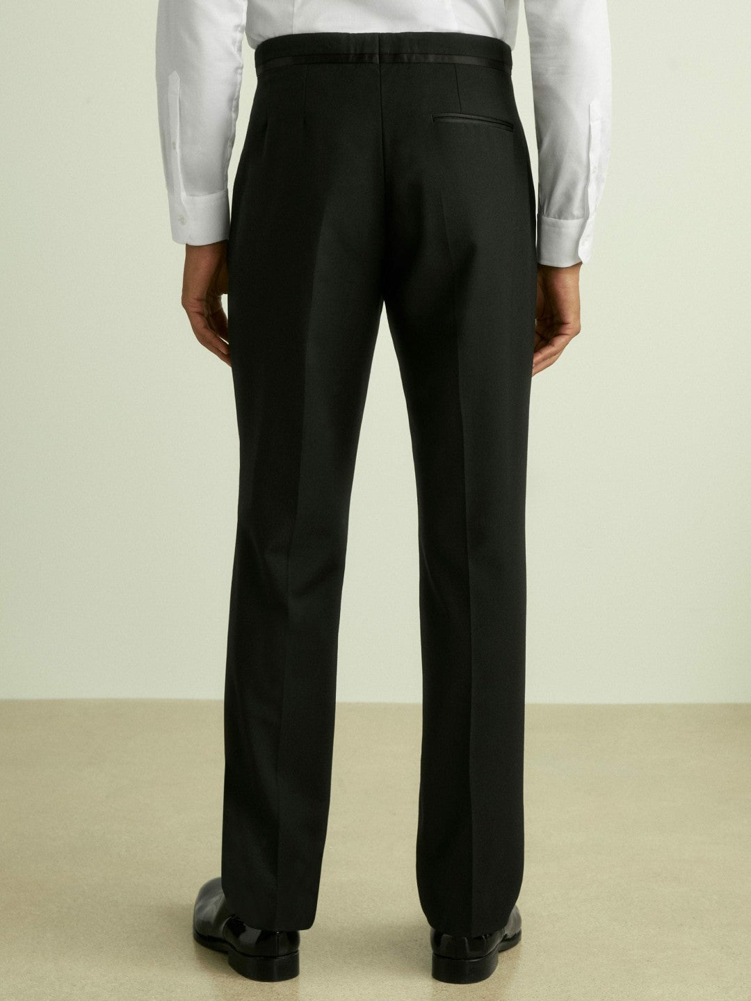 Reiss | Modern Fit Tuxedo Trousers in Black