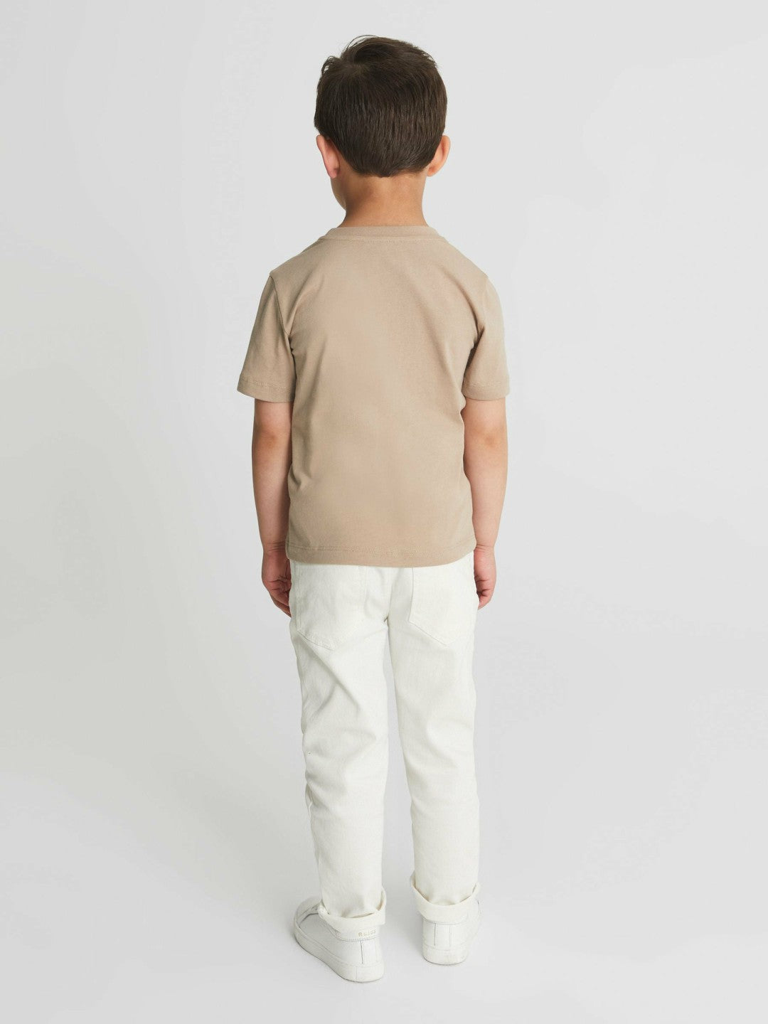 Reiss | 3-9 yrs Crew Neck T-Shirt in Stone