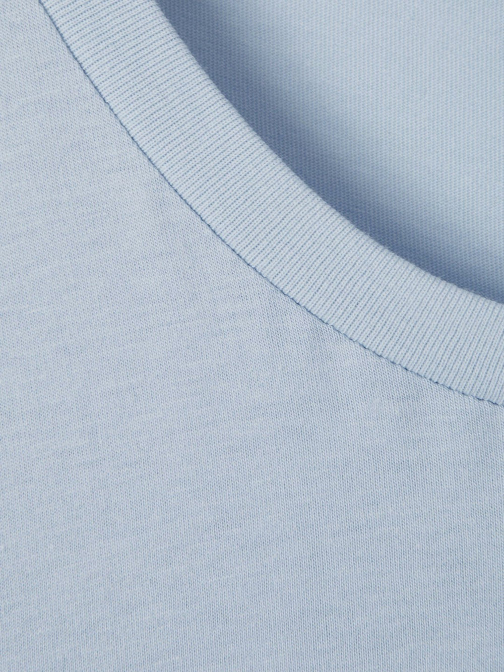 Reiss | Cotton Crew Neck T-Shirt in Soft Blue