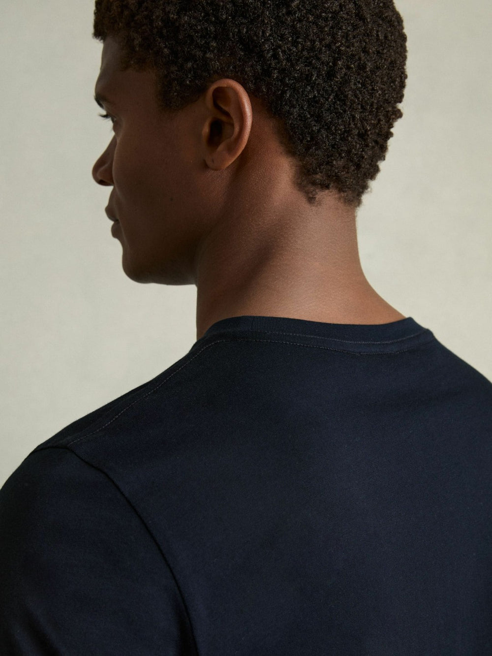 Reiss | Cotton Crew Neck T-Shirt in Navy