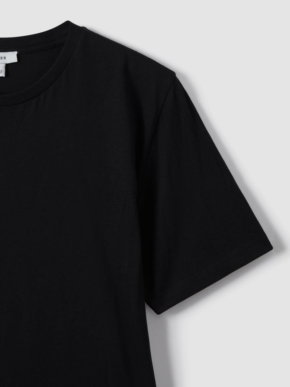 Reiss | Cotton Crew Neck T-Shirt in Black