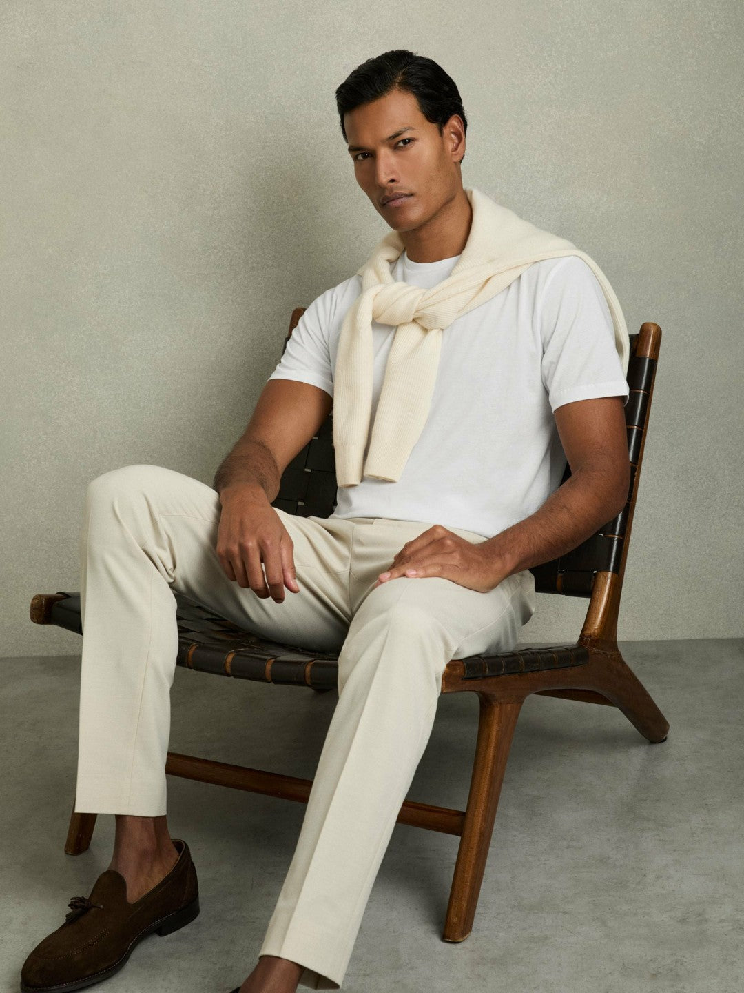 Reiss | Cotton Crew Neck T-Shirt in White