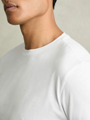 Reiss | Cotton Crew Neck T-Shirt in White