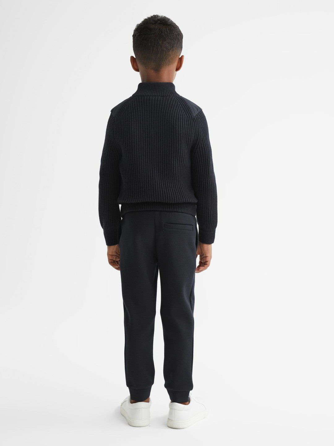 Reiss | 9-14 yrs Hybrid Zip Through Quilted Jacket in Navy