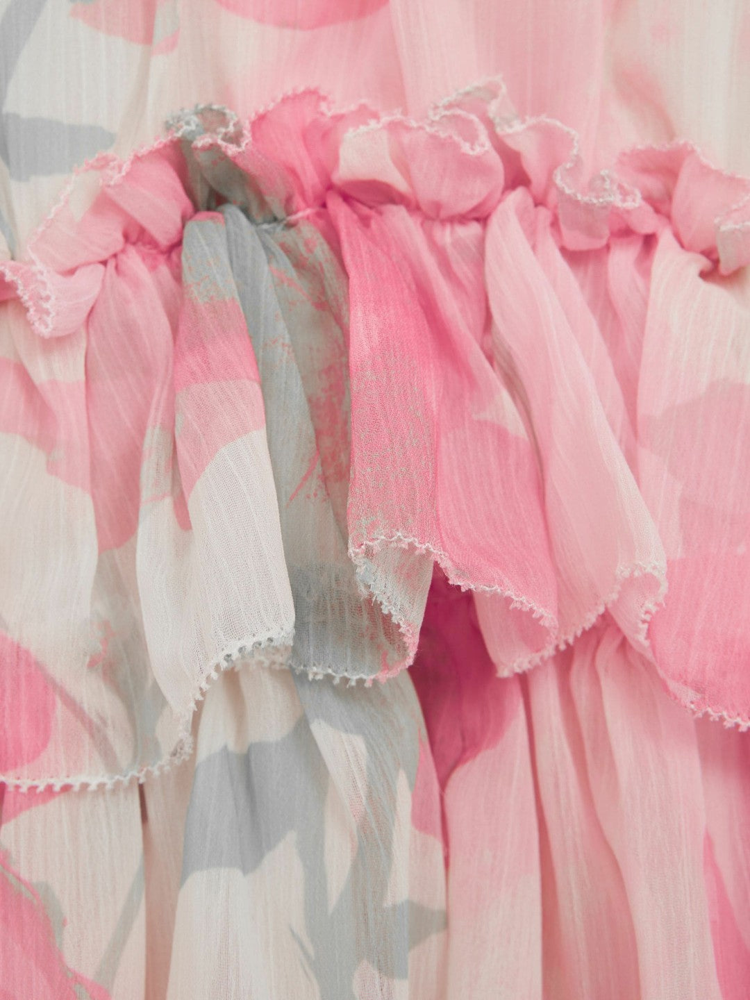 Reiss | 4-9 yrs Printed Tiered Dress in Pink Print