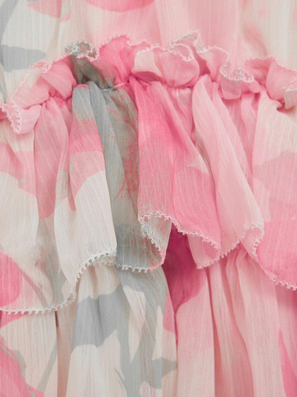 Reiss | 4-9 yrs Printed Tiered Dress in Pink Print