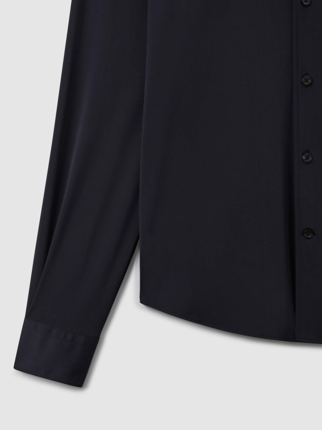 Reiss | Regular Fit Button-Through Travel Shirt in Navy
