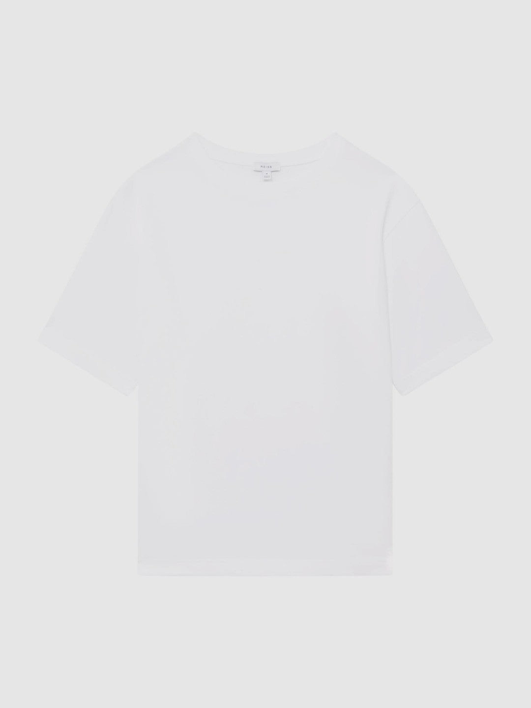Reiss | Oversized Garment Dye T-Shirt in White