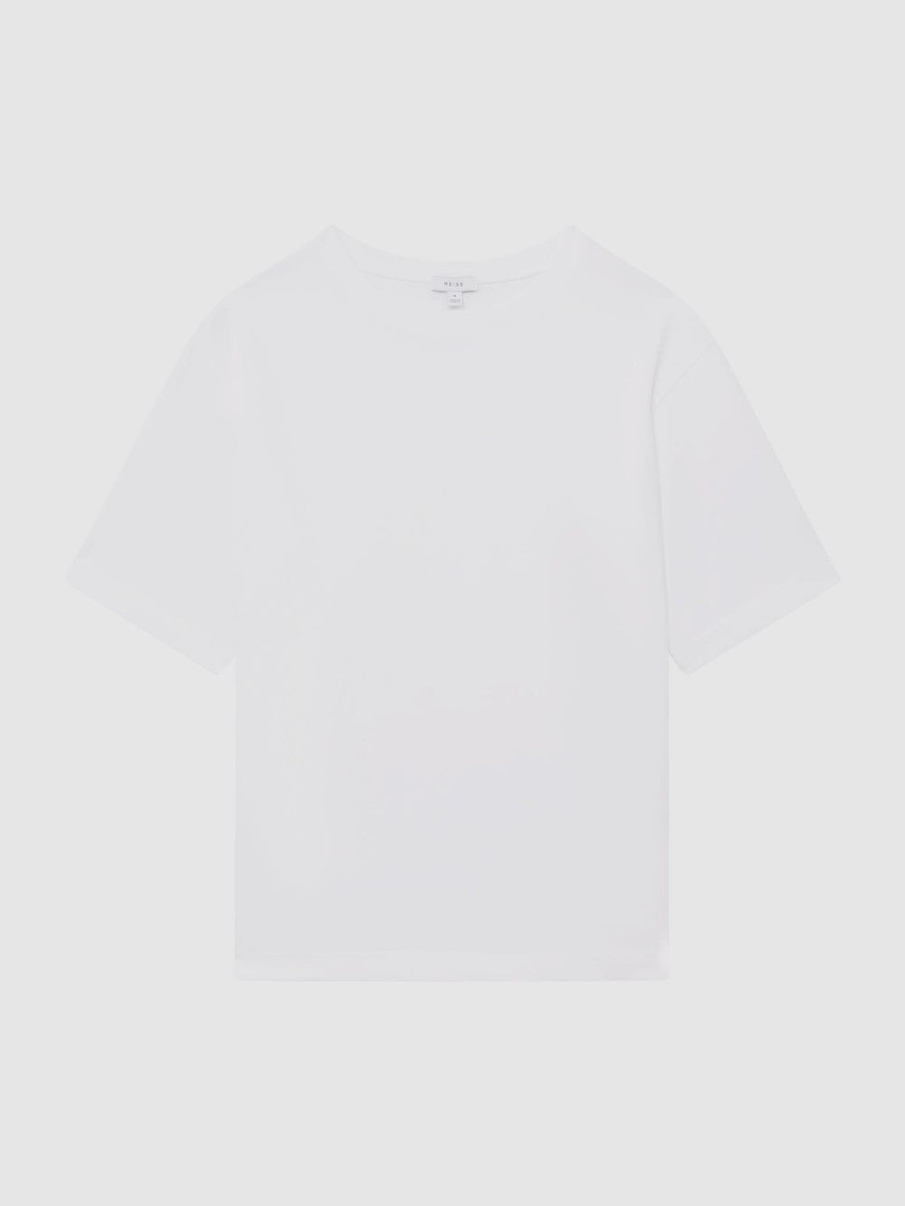 Reiss | Oversized Garment Dye T-Shirt in White