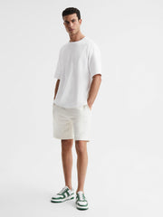 Reiss | Oversized Garment Dye T-Shirt in White