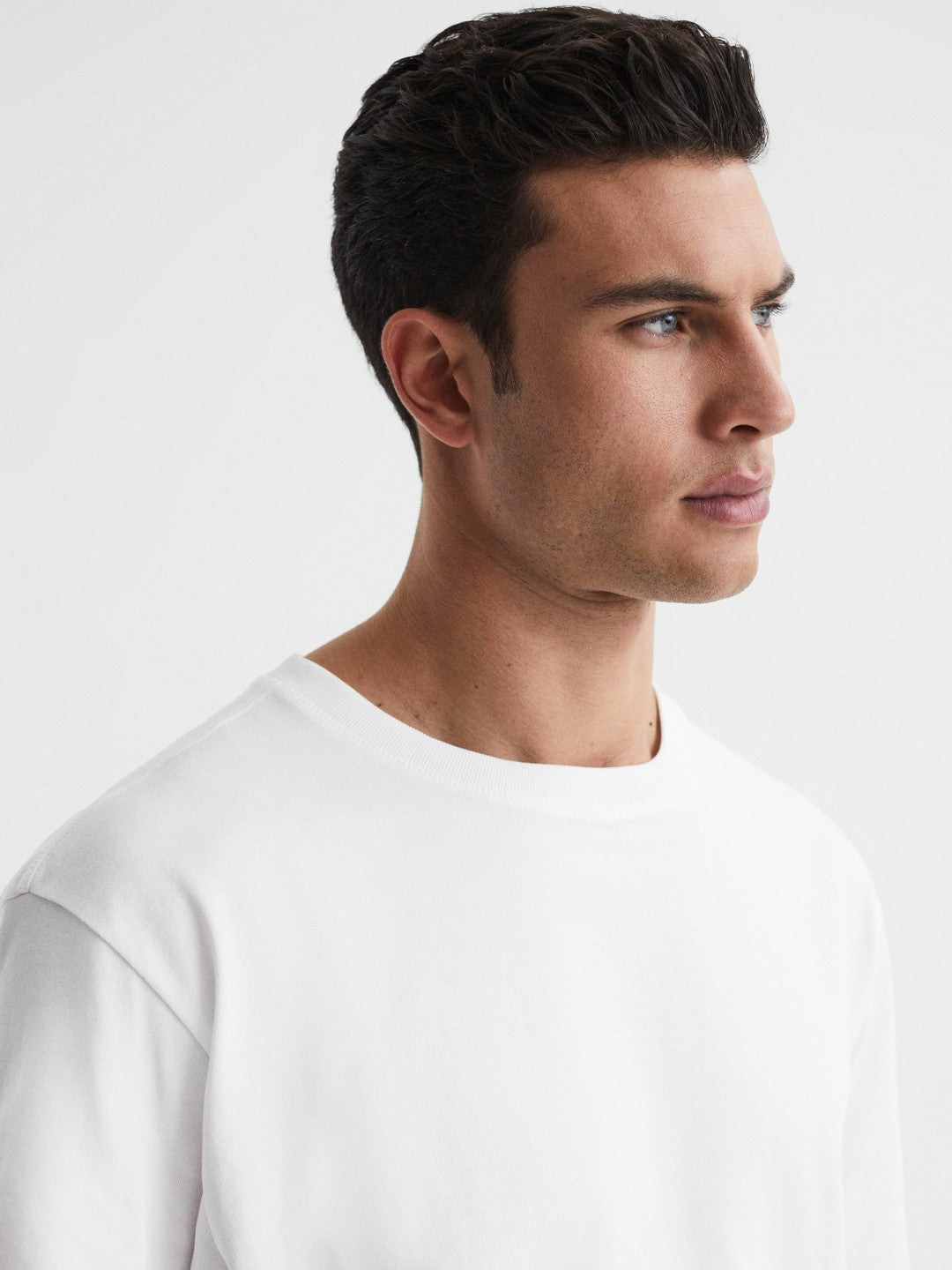 Reiss | Oversized Garment Dye T-Shirt in White
