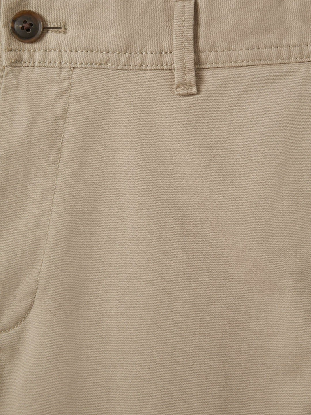 Reiss | Slim Fit Washed Cotton Blend Chinos in Stone