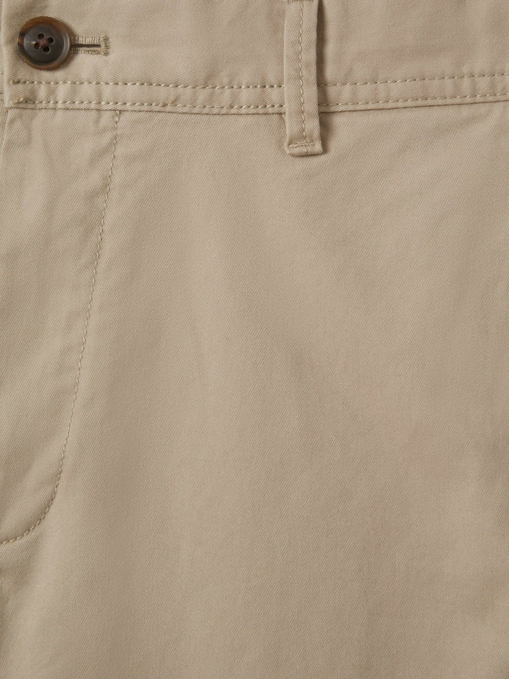 Reiss | Slim Fit Washed Cotton Blend Chinos in Stone