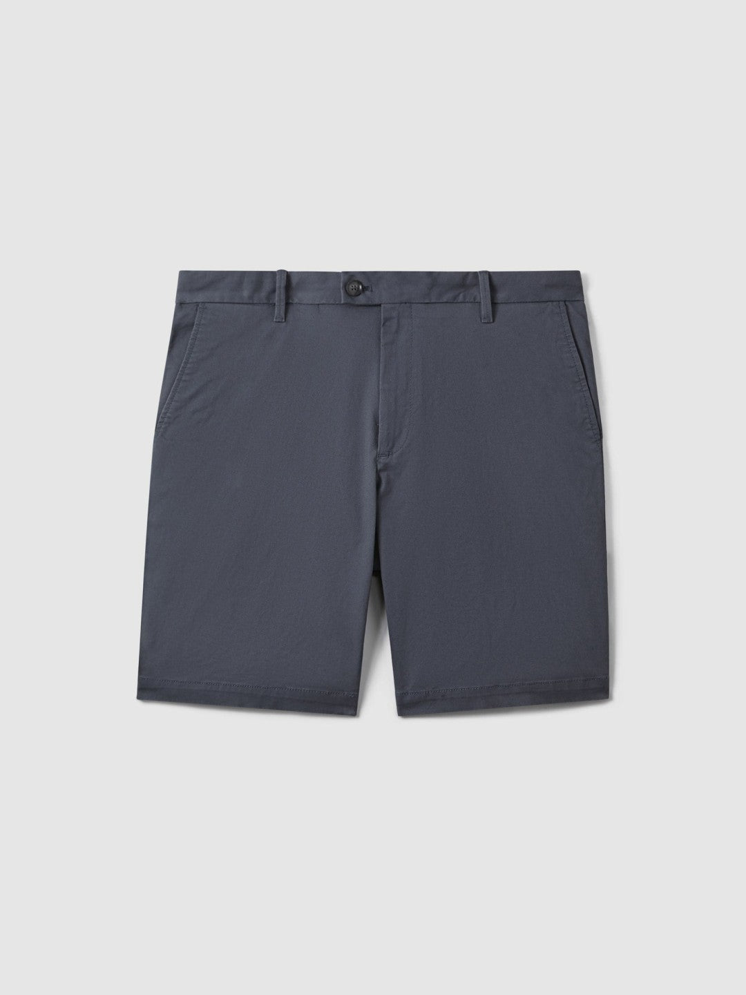 Reiss | Cotton Chino Shorts with Stretch in Airforce Blue