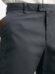 Reiss | Cotton Chino Shorts with Stretch in Airforce Blue