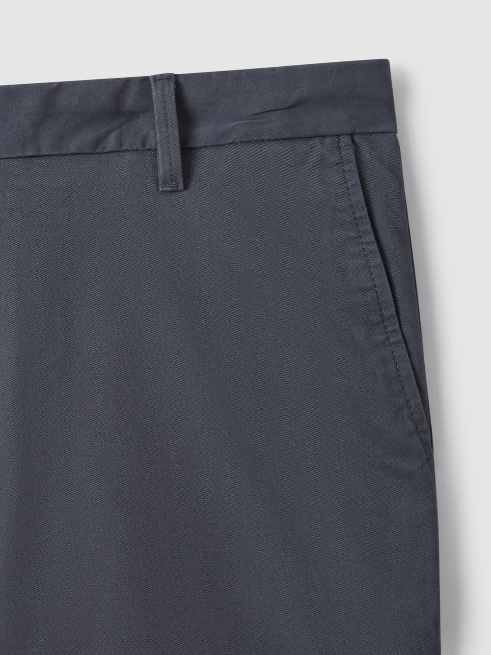 Reiss | Cotton Chino Shorts with Stretch in Airforce Blue