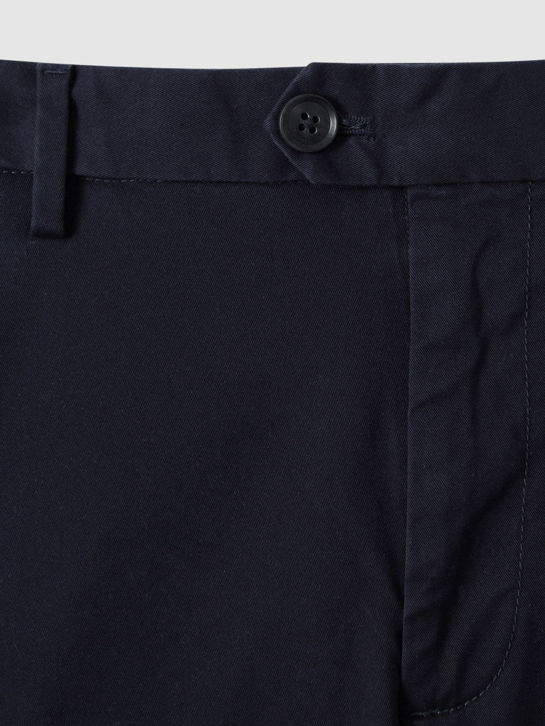 Reiss | Cotton Chino Shorts with Stretch in Navy