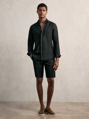 Reiss | Cotton Chino Shorts with Stretch in Black
