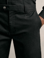 Reiss | Cotton Chino Shorts with Stretch in Black