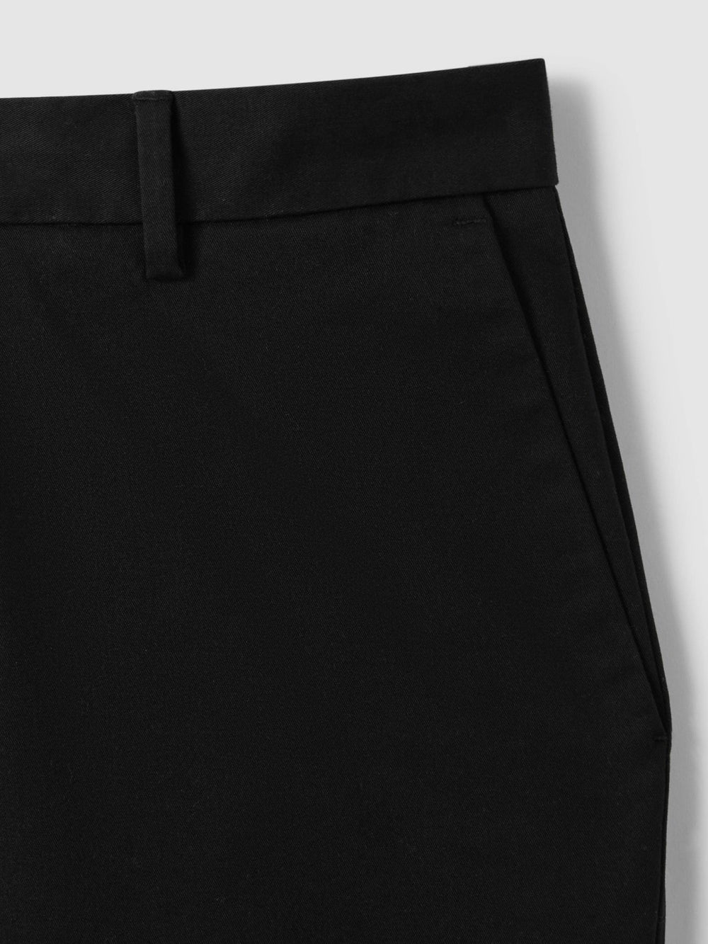 Reiss | Cotton Chino Shorts with Stretch in Black