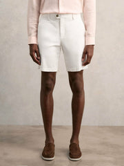 Reiss | Cotton Chino Shorts with Stretch in White