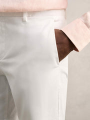 Reiss | Cotton Chino Shorts with Stretch in White