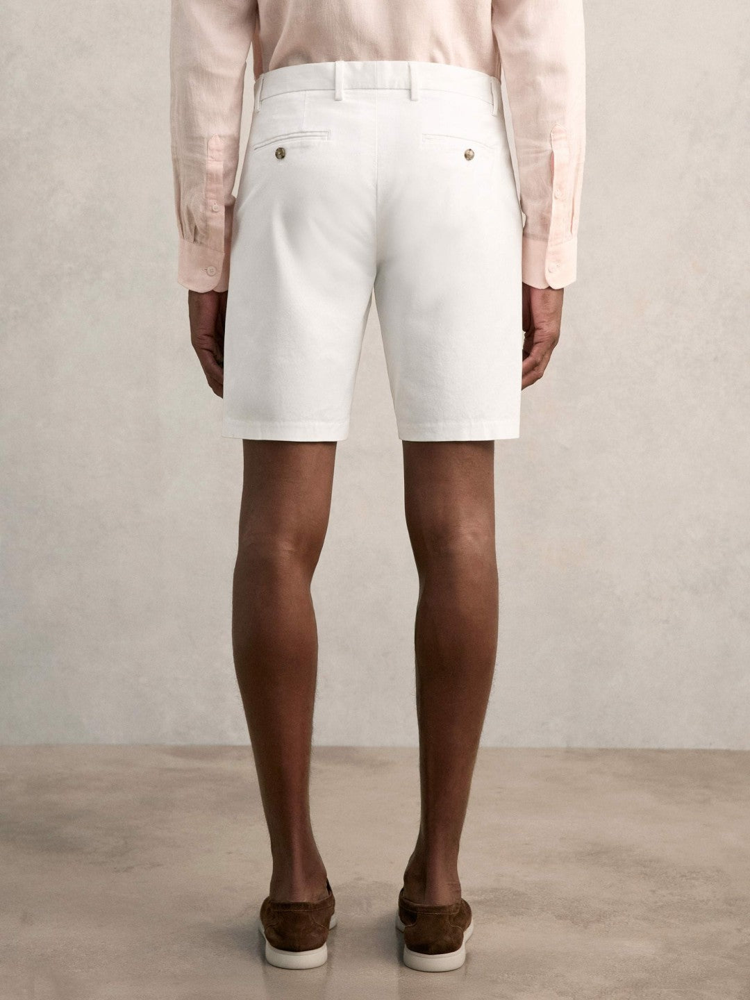 Reiss | Cotton Chino Shorts with Stretch in White