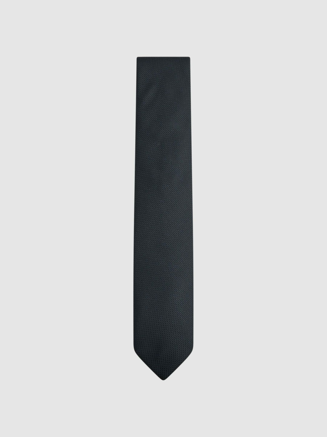 Reiss | Textured Silk Blend Tie in Navy