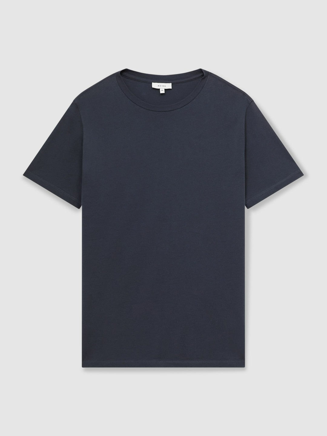 Reiss | Cotton Crew Neck T-Shirt in Airforce Blue