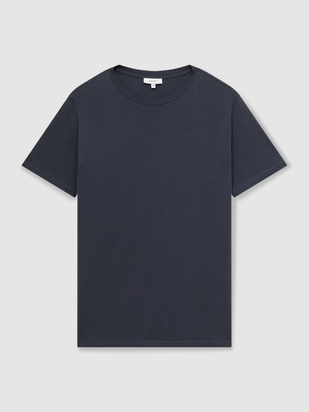 Reiss | Cotton Crew Neck T-Shirt in Airforce Blue