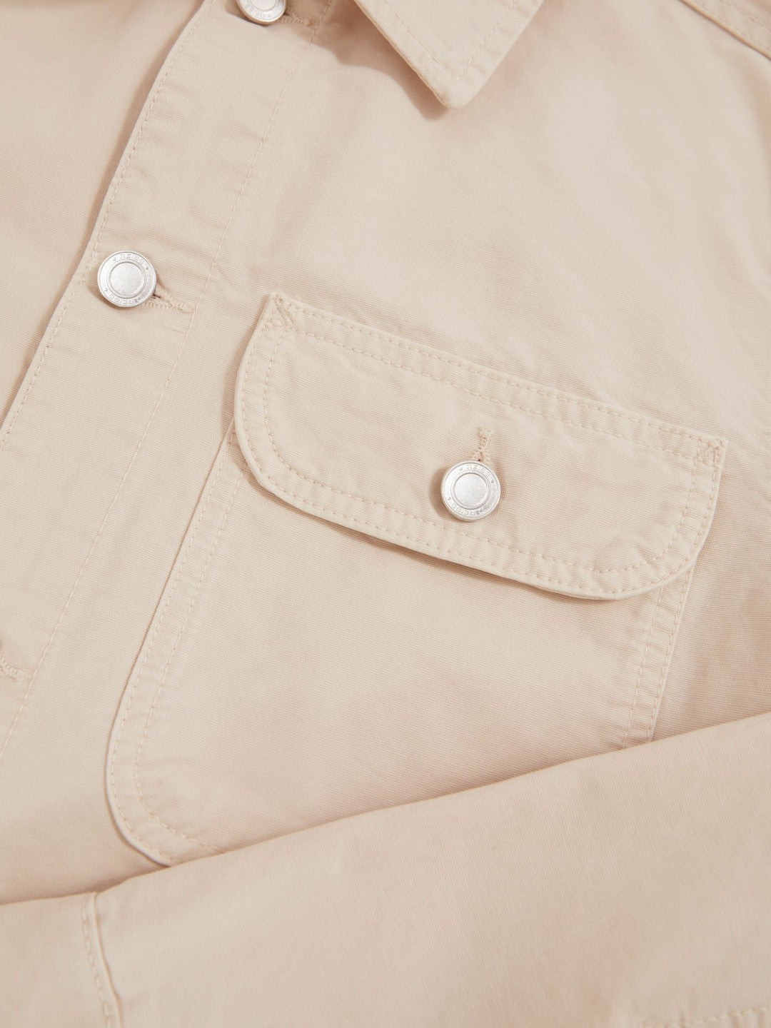 Reiss | Cotton Worker Jacket in Stone