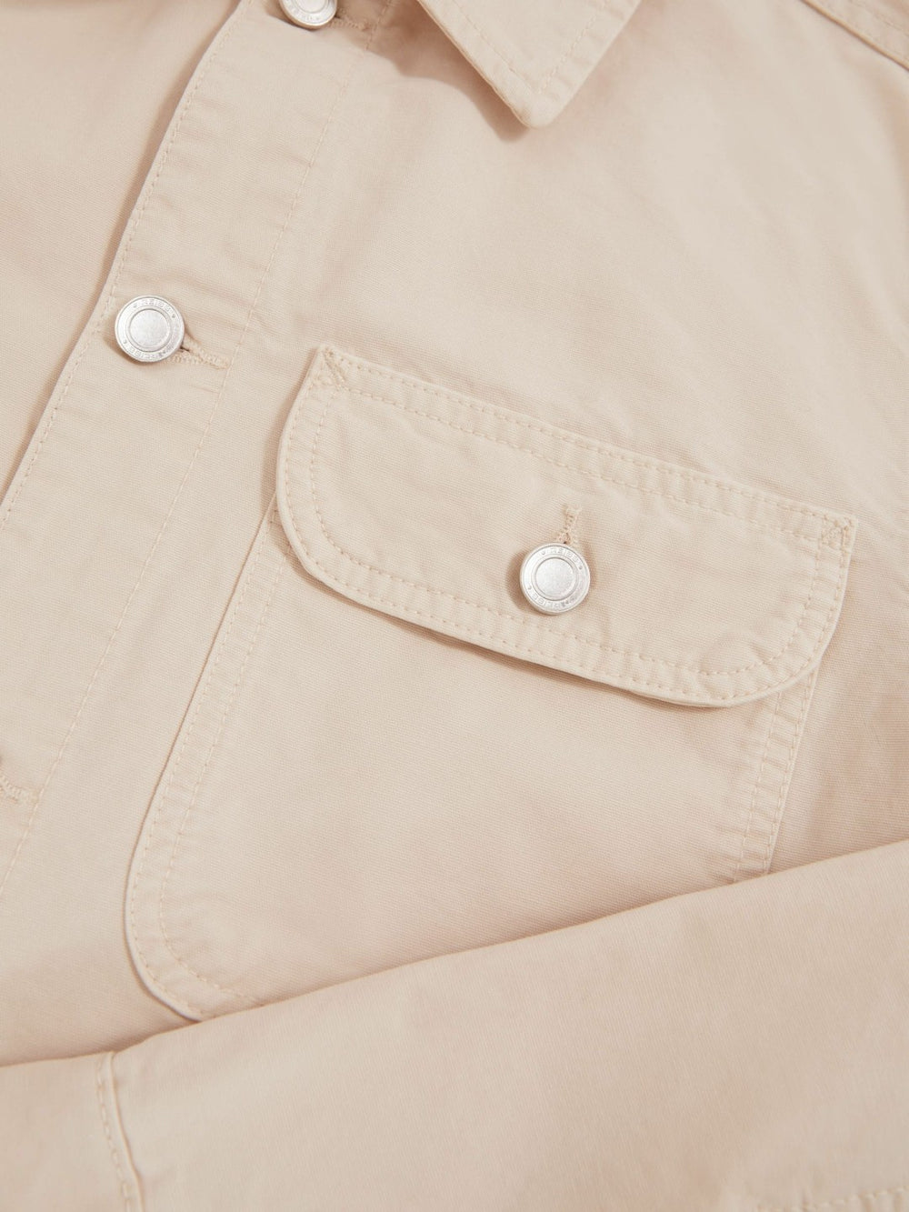 Reiss | Cotton Worker Jacket in Stone