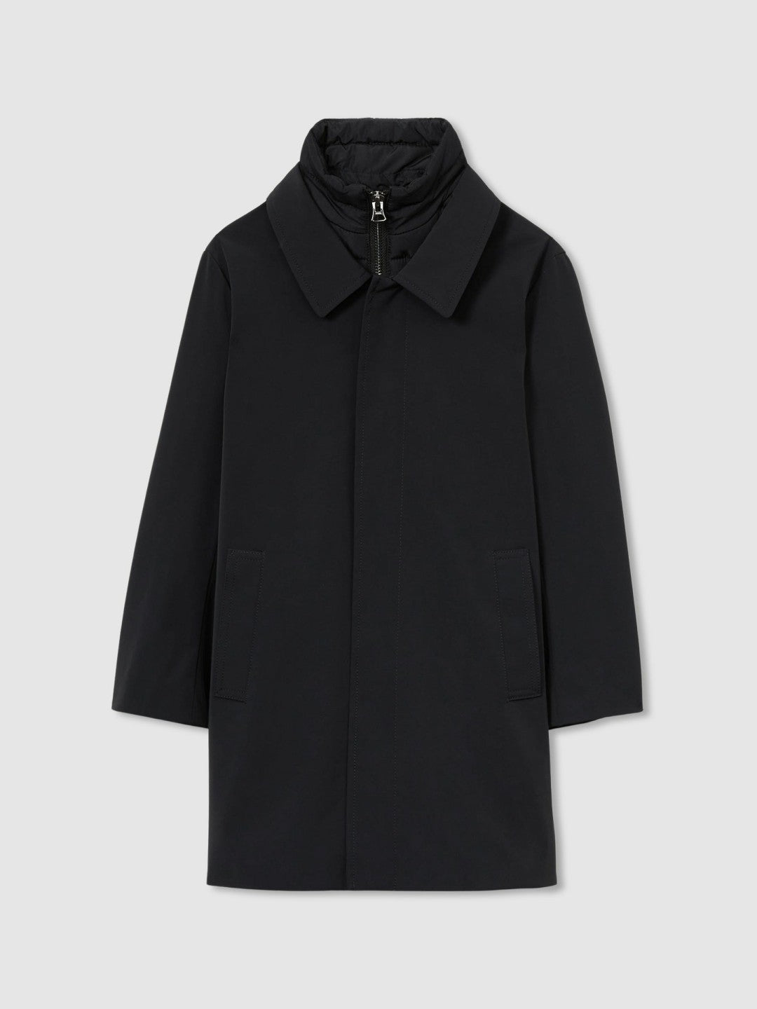Reiss | 9-13 yrs Gabardine Coat with Removable Gilet in Navy
