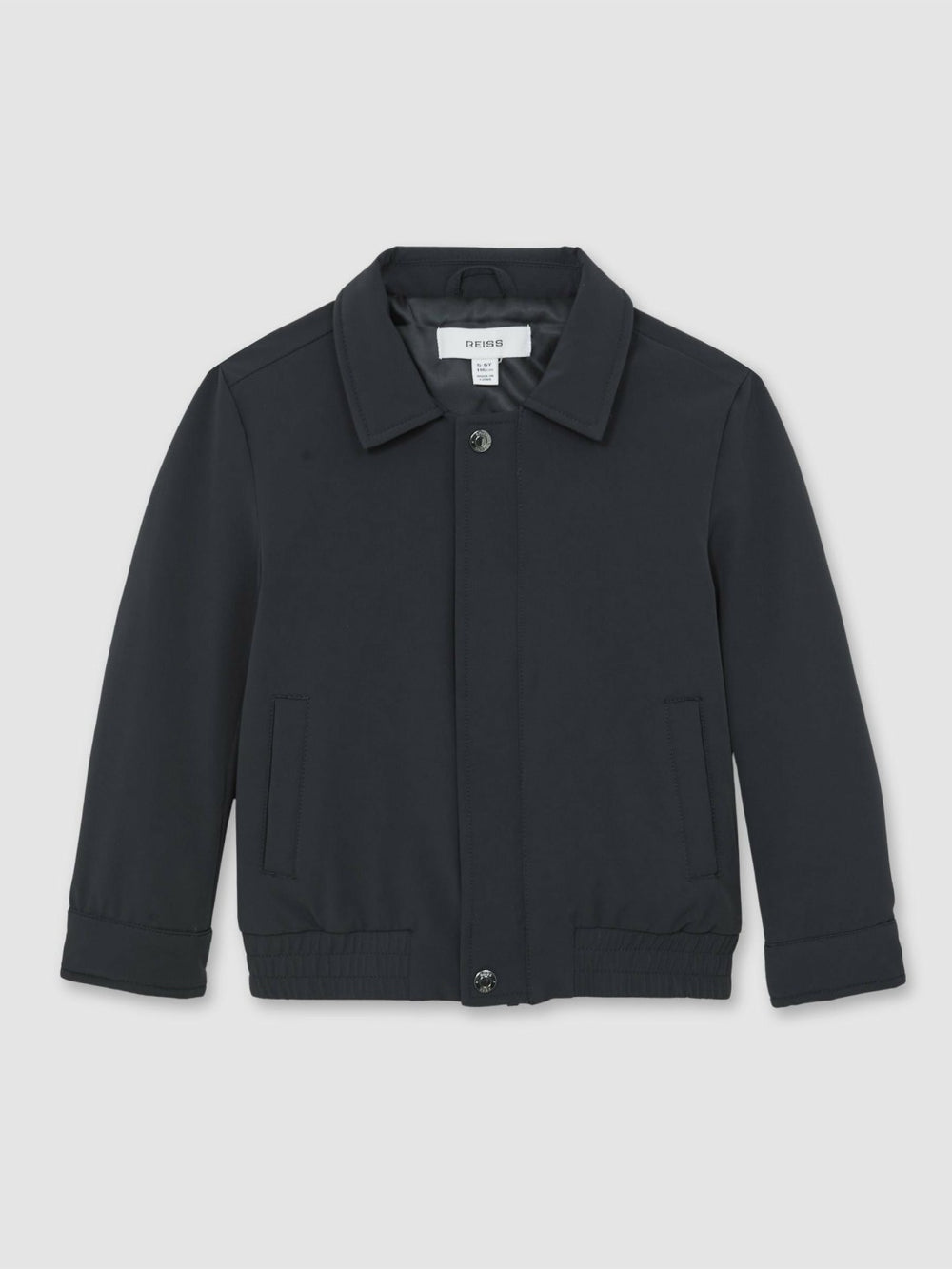 Reiss | 13-14 yrs Zip Through Harrington Jacket in Blue