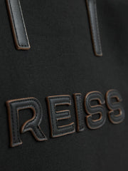 Reiss | Canvas Logo Tote Bag in Black