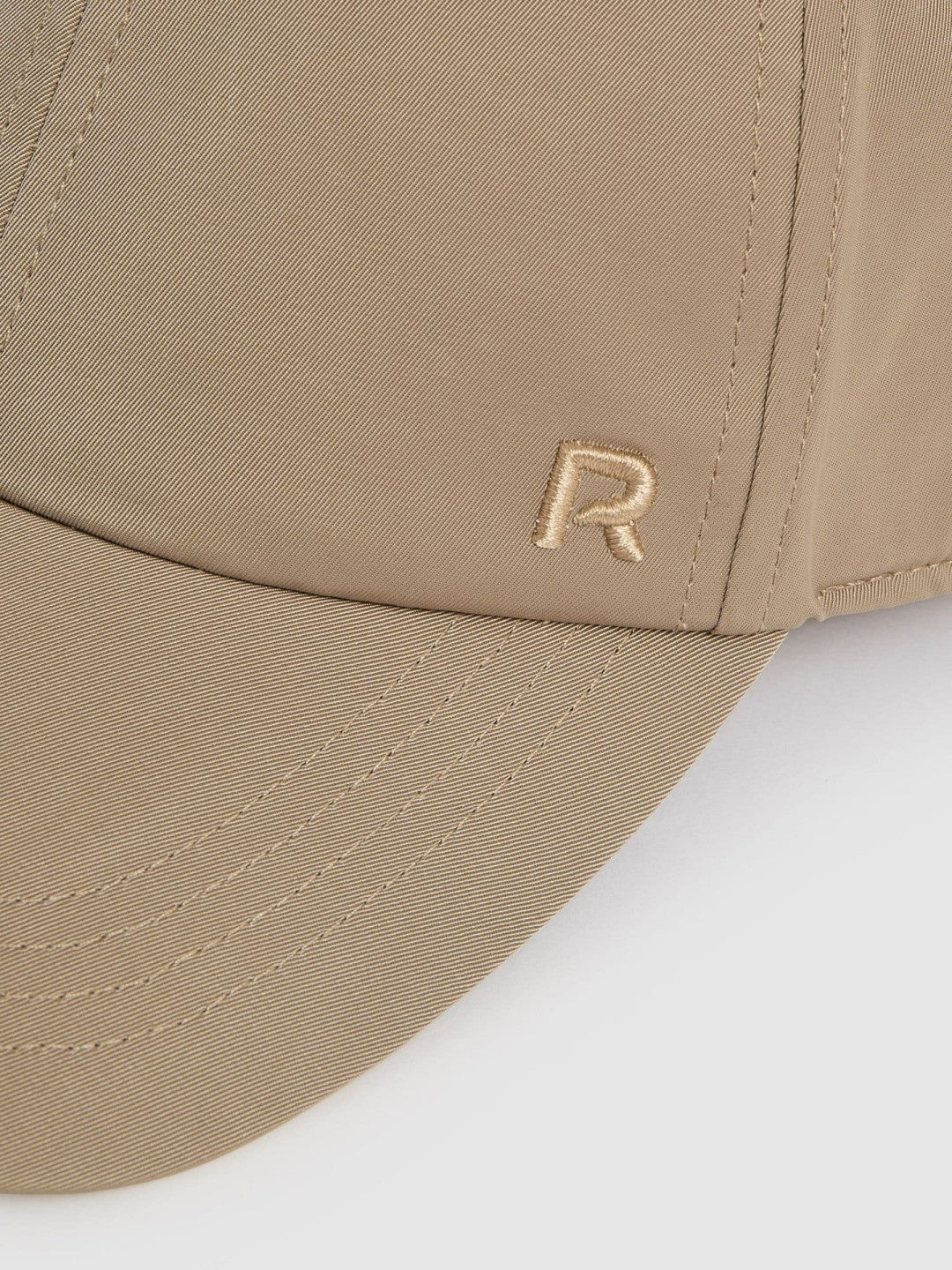 Reiss | Logo-Embroidered Baseball Cap in Taupe