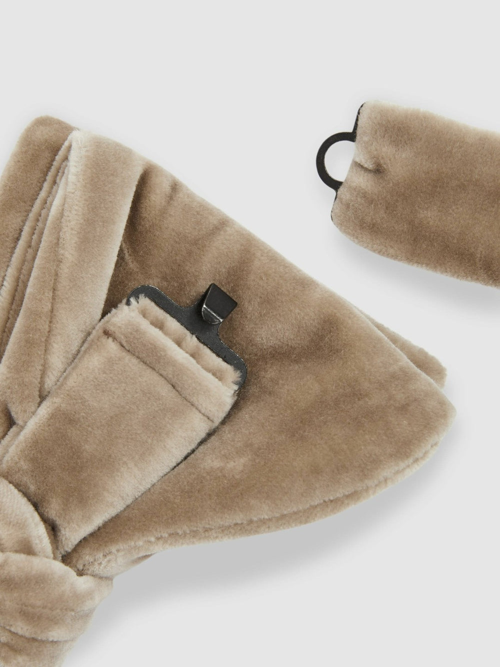 Reiss | Velvet Bow Tie in Taupe Brown