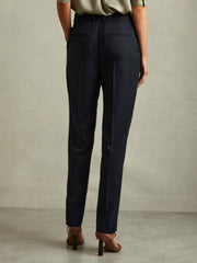 Reiss | Textured Slim Fit Suit Trousers in Navy