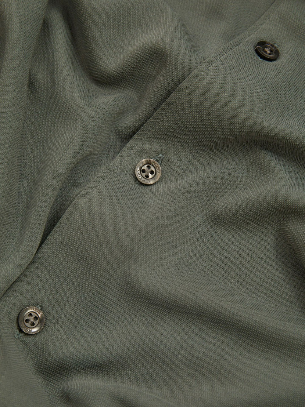 Reiss | Modal Blend Cutaway Collar Shirt in Green Smoke