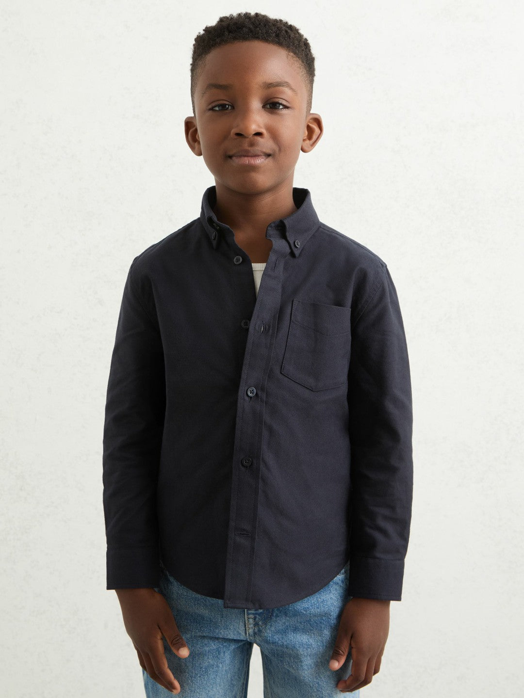 Reiss | 9-13 yrs Button Down Oxford Shirt in Navy