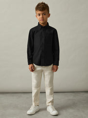 Reiss | 3-9 yrs Button Down Oxford Shirt in Black