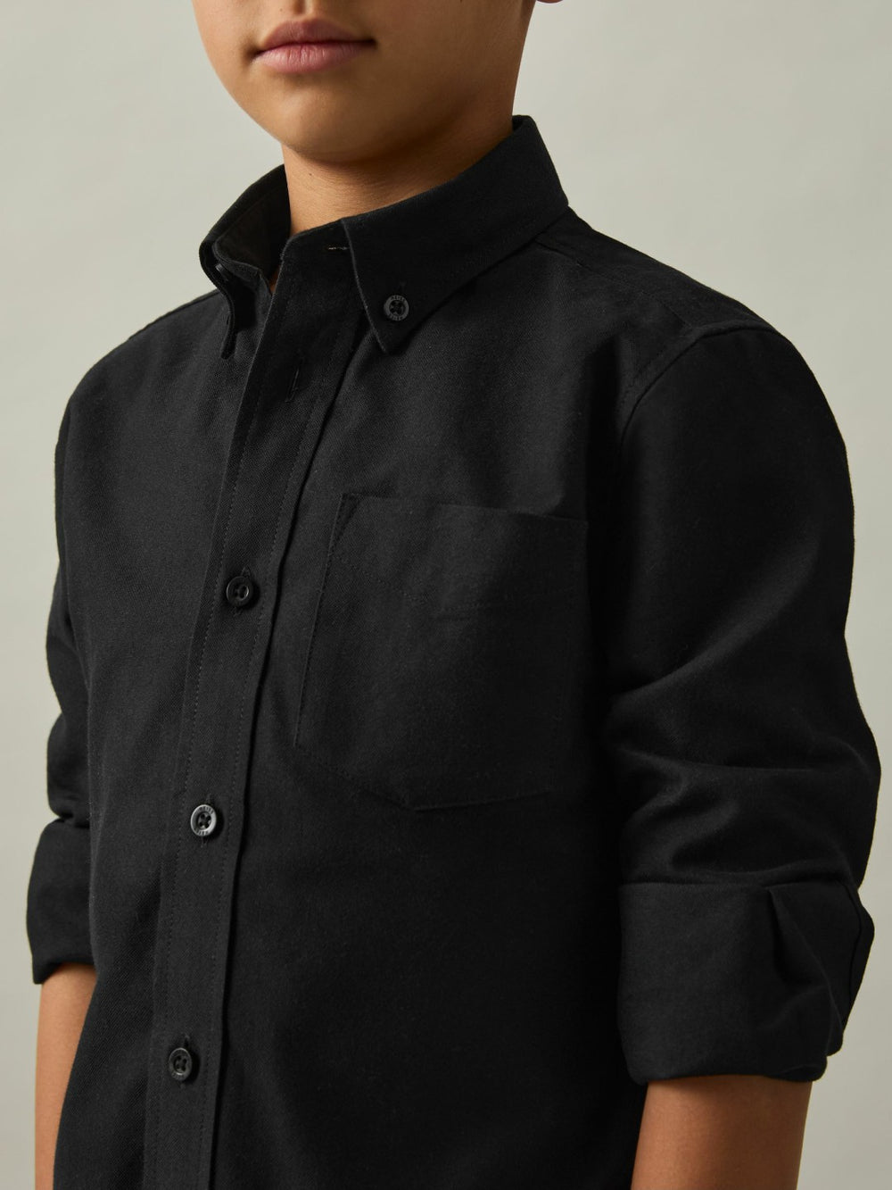 Reiss | 3-9 yrs Button Down Oxford Shirt in Black