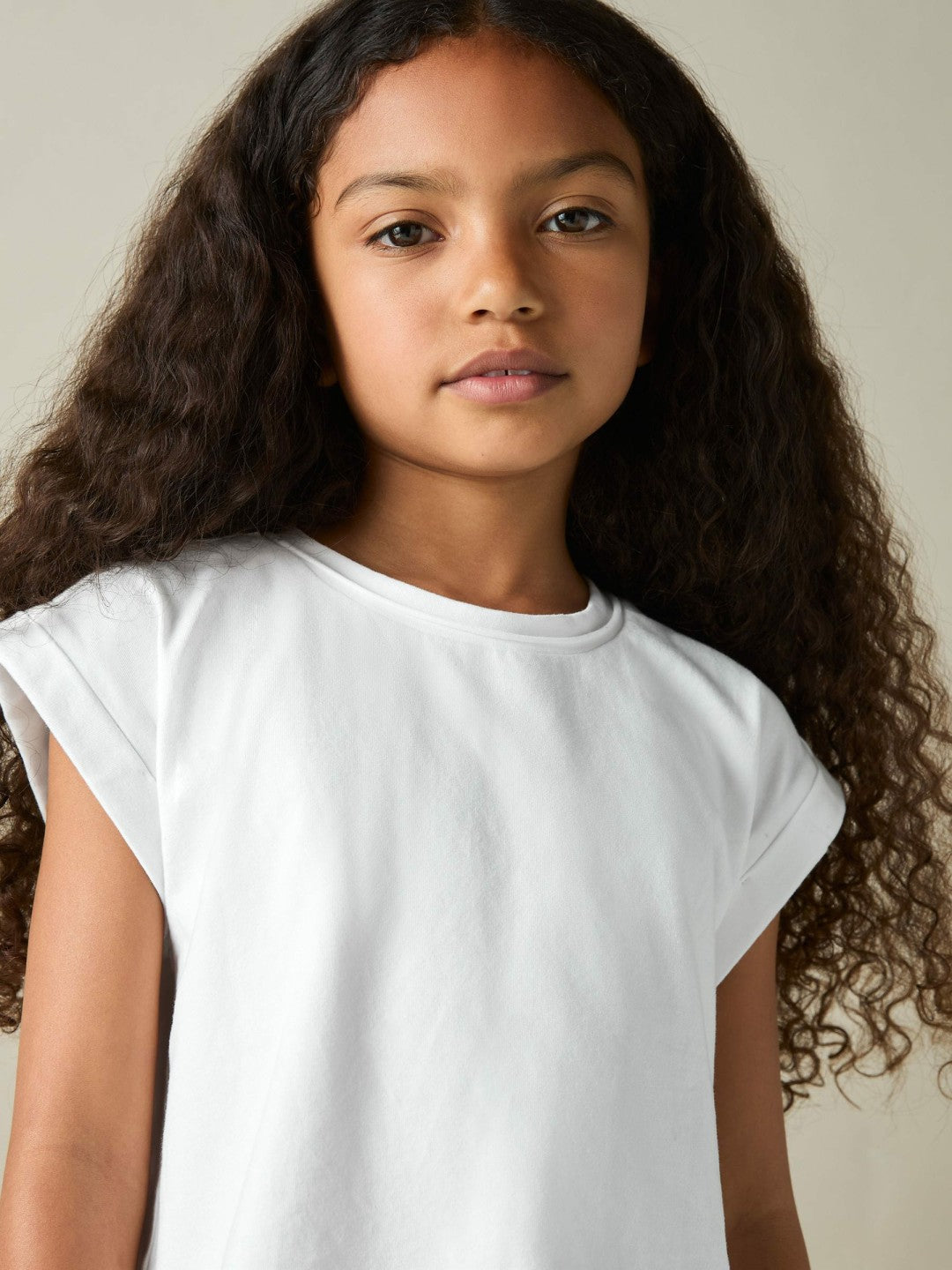 Reiss | 9-13 yrs Cotton-Jersey Cropped T-Shirt in White