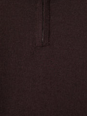 Reiss | 9-13 yrs Merino Wool Half-Zip Funnel Neck Jumper in Dark Bordeaux